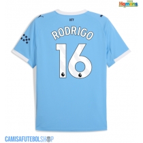 Camisa de time de futebol Manchester City Rodri Hernandez #16 Replicas 1º Equipamento 2025-26 Manga Curta